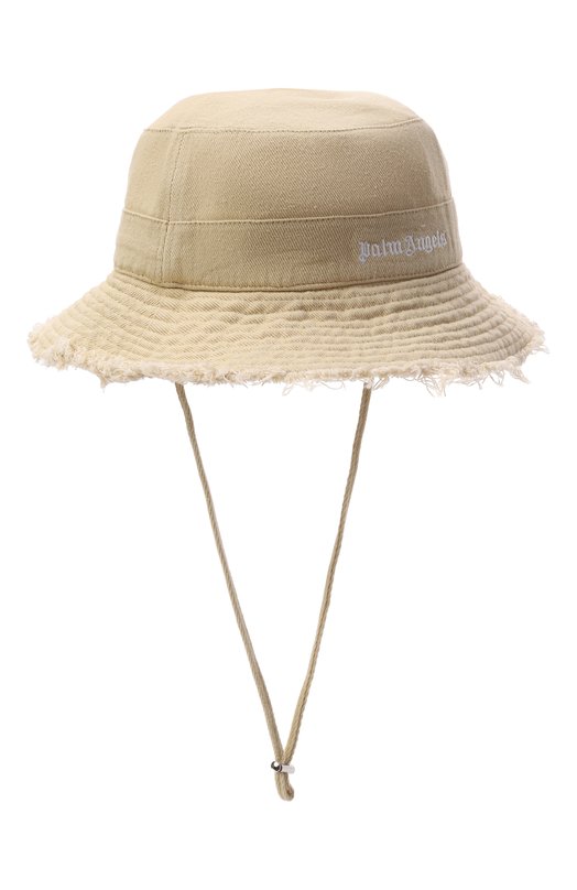 Хлопковая панама Palm Angels PMLA03AS26FAB001 Бежевый PMLA03AS26FAB001