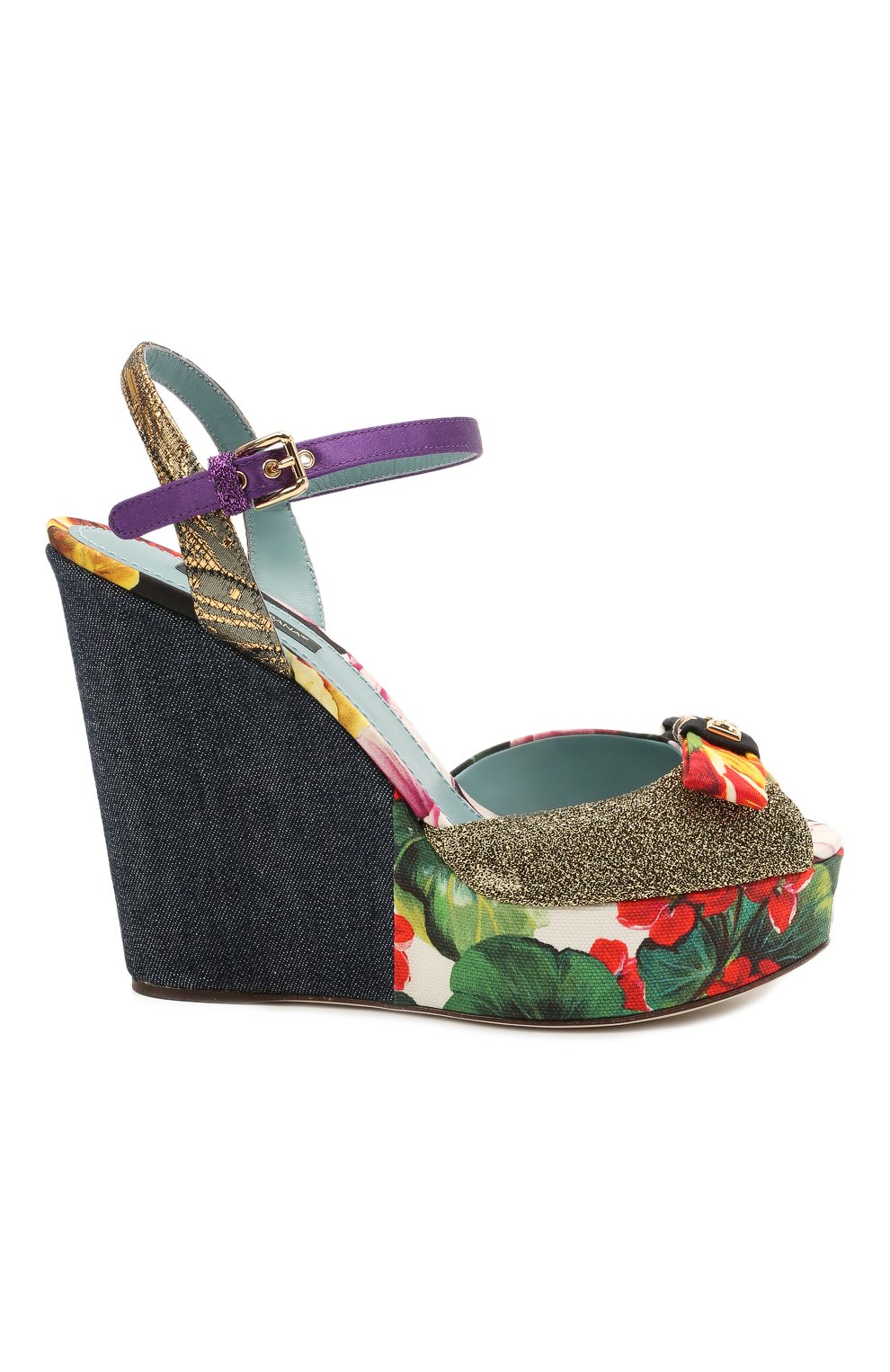 Текстильные босоножки bianca DOLCE & GABBANA, арт. CZ0259/A0661, фото 6