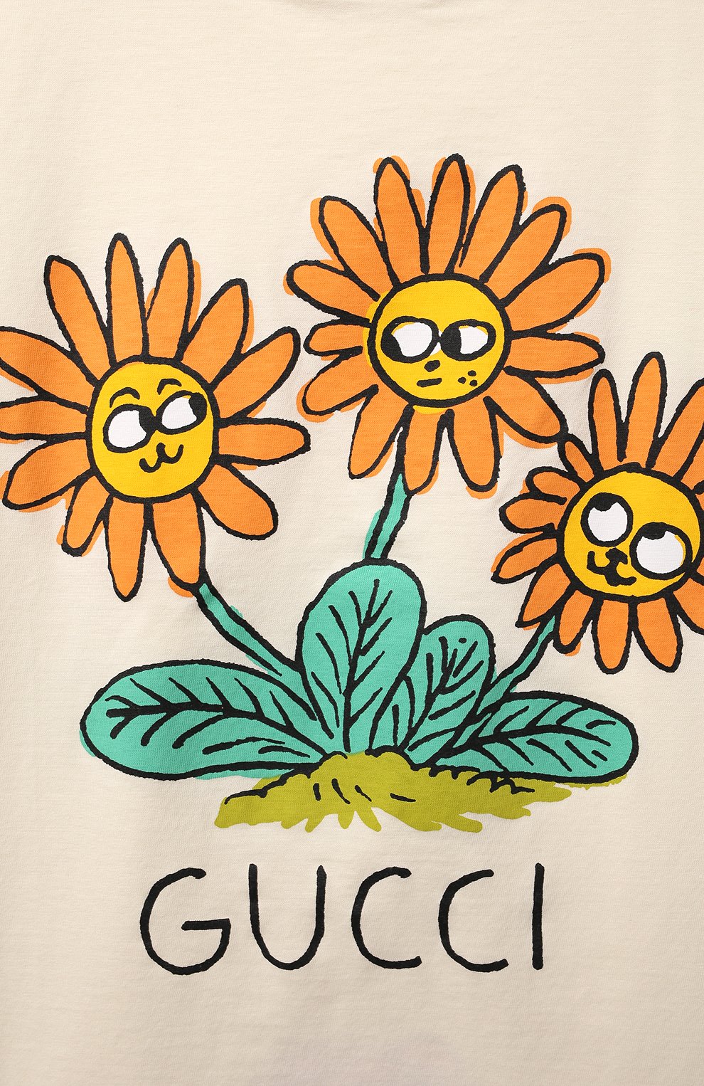 Хлопковая футболка GUCCI, арт. 580991/XJC9N, фото 3