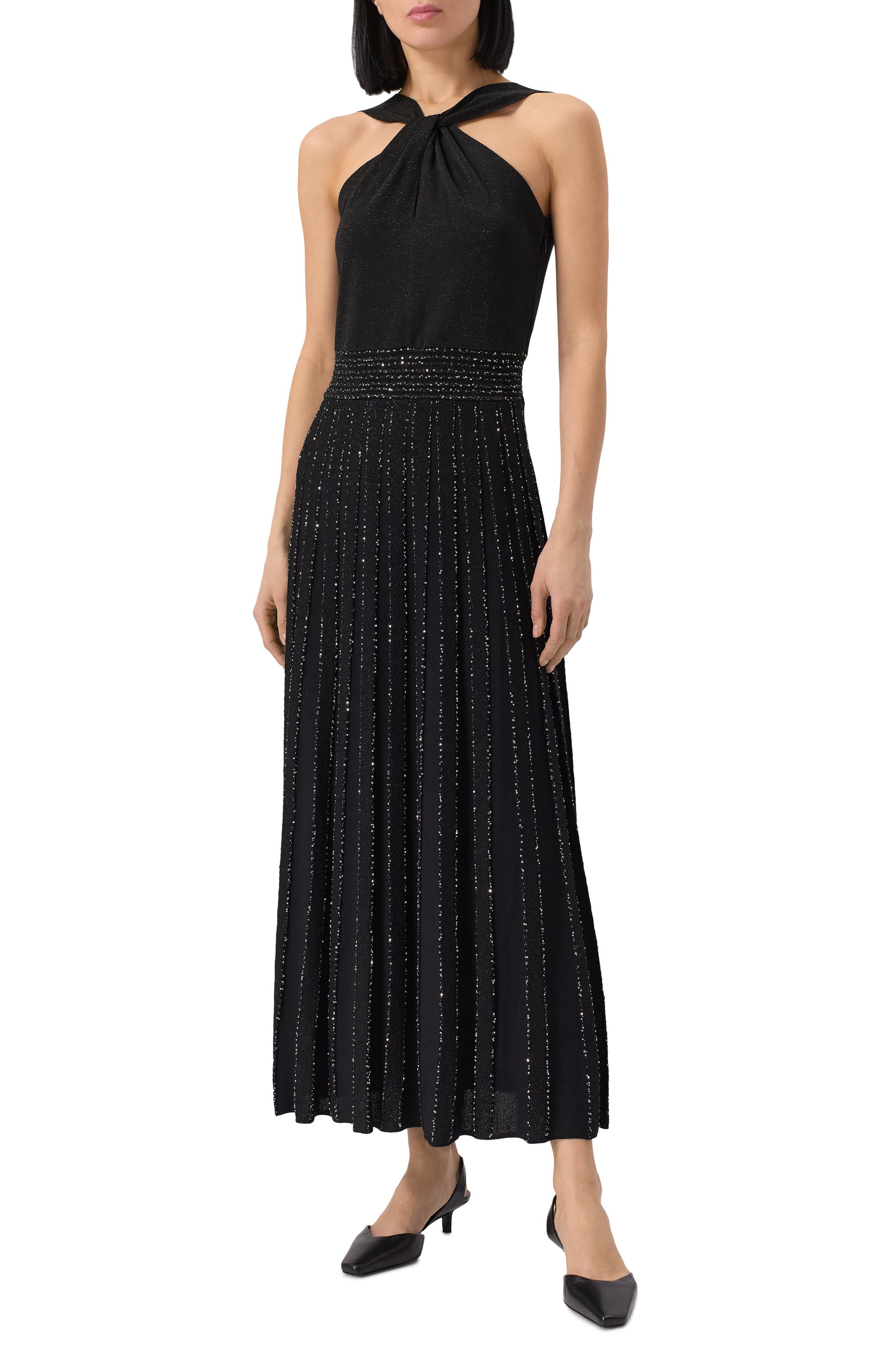 Платье из вискозы с отделкой пайетками D.EXTERIOR, арт. 60030, фото 3