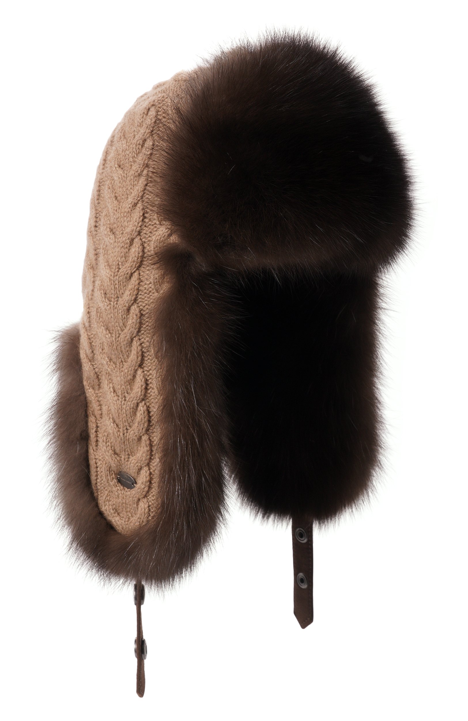 Шапка-ушанка из меха соболя BLACK SABLE, арт. BS-47CF1, фото 1