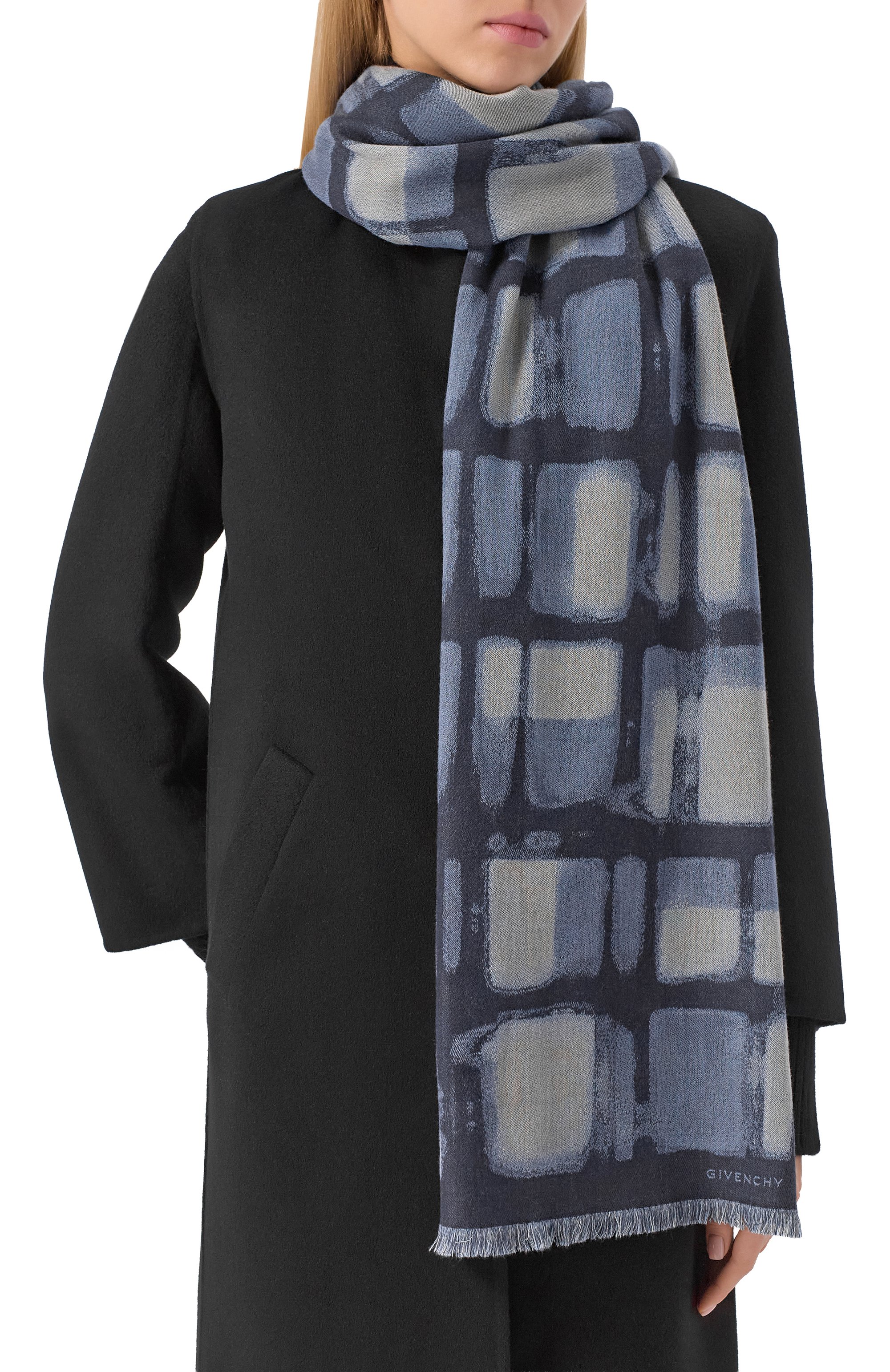 Палантин из шерсти и шелка GIVENCHY, арт. 710009307, фото 2