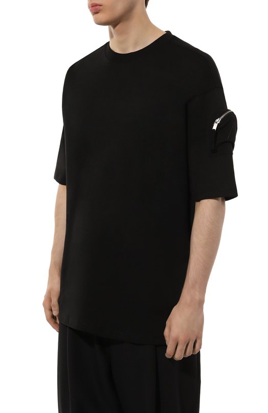 Хлопковая футболка Thom Krom Чёрный, фото 3