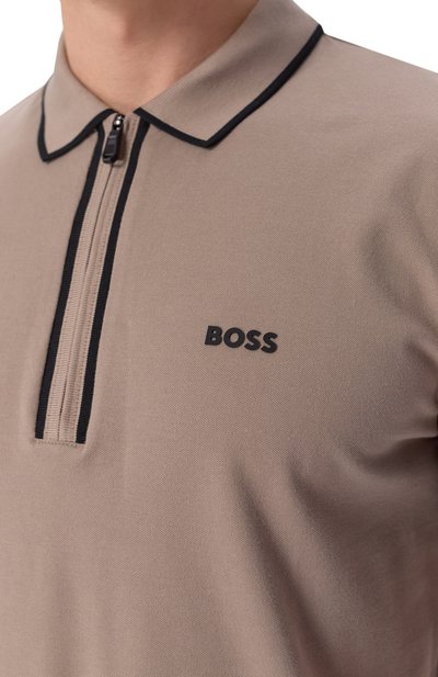 Хлопковое поло BOSS GREEN, арт. 50537489, фото 5