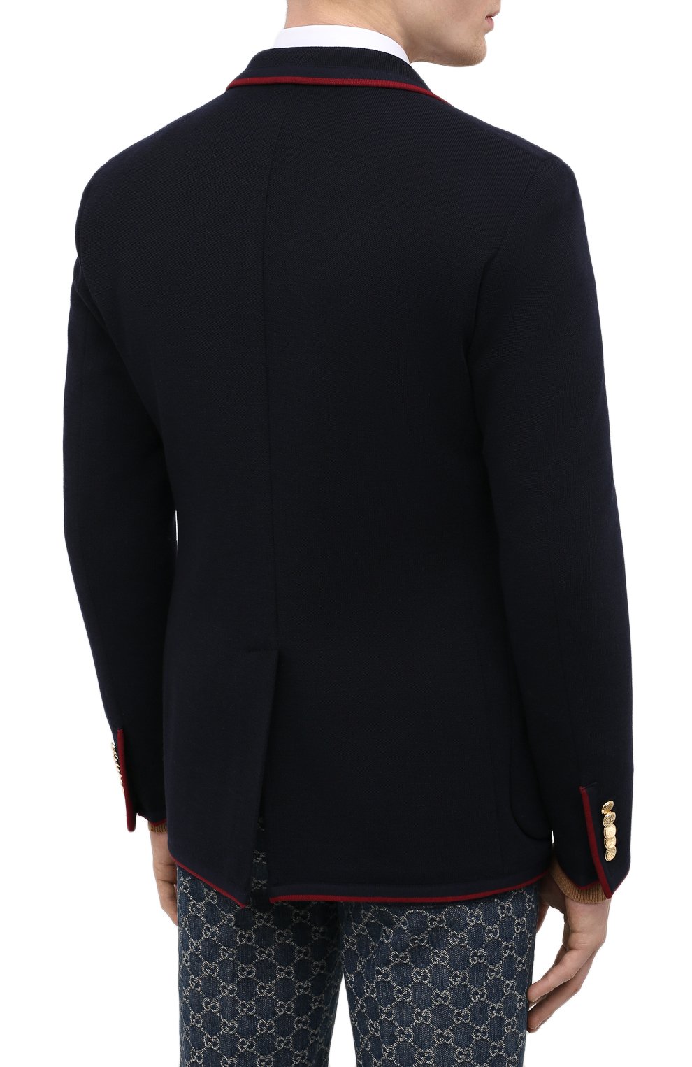 Пиджак из шерсти и хлопка GUCCI, арт. 645195/ZAC3R, фото 4