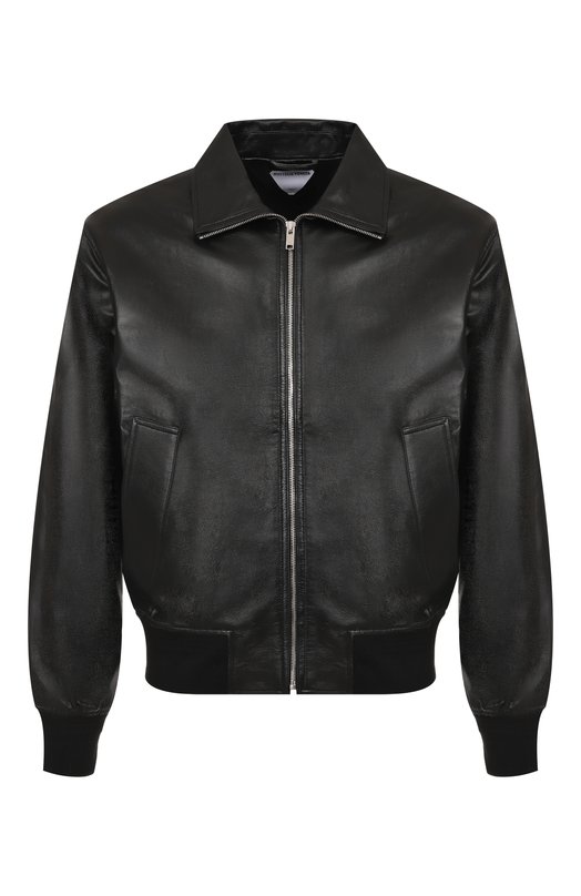 Кожаный бомбер Bottega Veneta 785266/V5AC0 Чёрный 785266/V5AC0