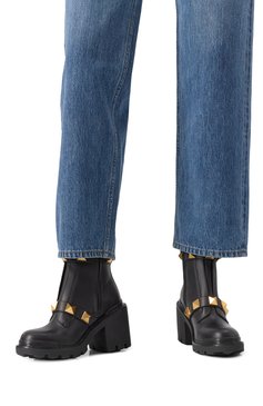 Кожаные ботильоны roman stud VALENTINO, арт. 1W2S0CJ2NKD 0NO, фото 3