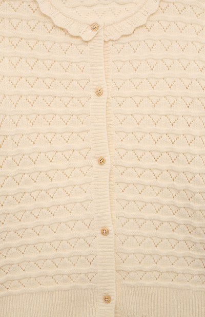 Кардиган C`ERA UNA VOLTA кремового цвета по цене 13800 руб., арт. AW24KN06110, фото 3 Кардиган C`ERA UNA VOLTA, арт. AW24KN06110, фото 3