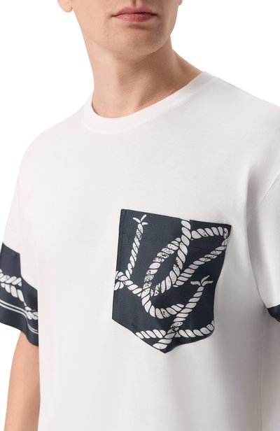 Футболка из хлопка и шелка DOLCE & GABBANA, арт. G8SB2T/G7QKH, фото 5