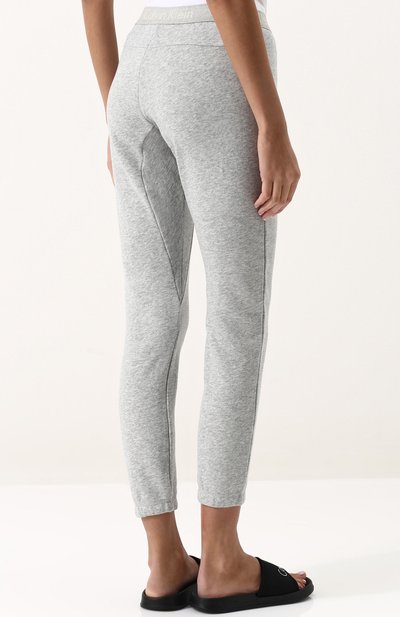 Укороченные хлопковые брюки CALVIN KLEIN серого цвета по цене 6770 руб., арт. QS5994E, фото 4 Укороченные хлопковые брюки CALVIN KLEIN, арт. QS5994E, фото 4