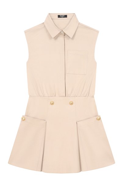 Хлопковое платье BALMAIN, арт. BY1B82