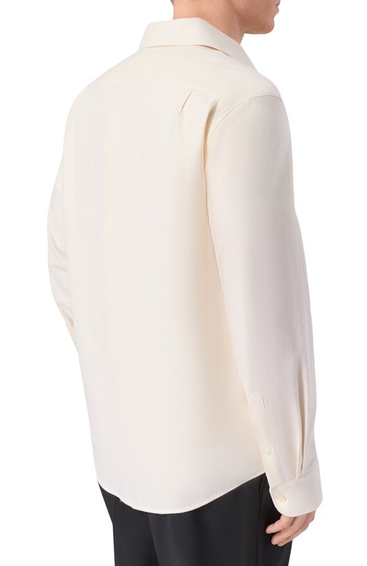 Хлопковая рубашка 12 STOREEZ 134858 Кремовый  134858 Фото 4