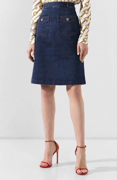 Джинсовая юбка GUCCI, арт. 562902/XDAJV, фото 3