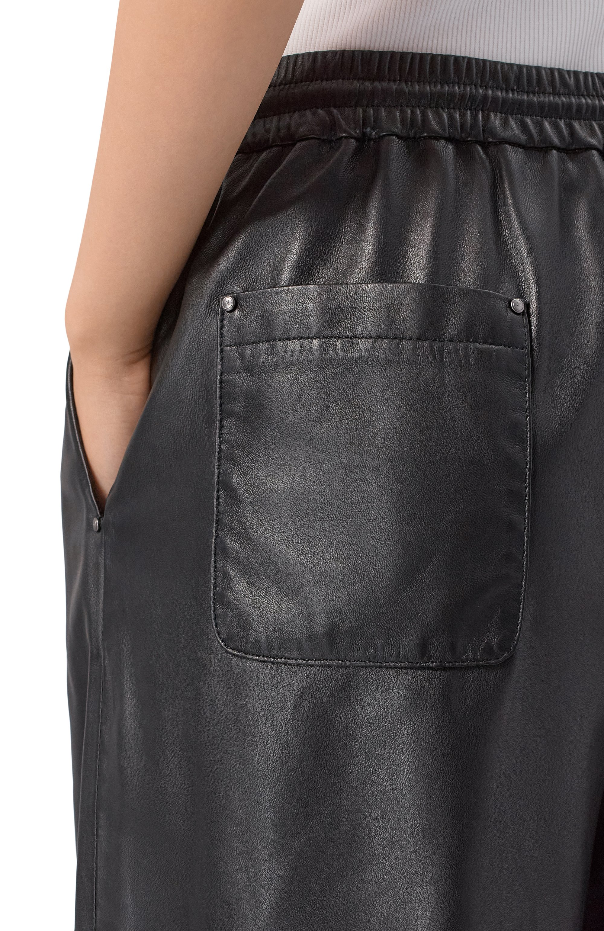 Кожаные брюки FREEAGE, арт. WW25.PT144.LETH.900, фото 5