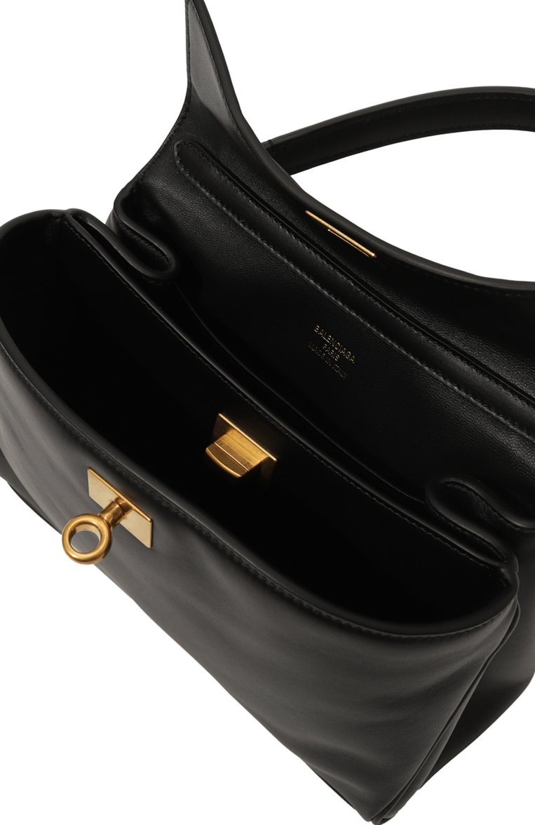 Женская сумка rodeo mini BALENCIAGA черного цвета, арт. 795456/2AA4V | Фото 4 (Материал: Натуральная кожа; Размер: mini; Ремень/цепочка: На ремешке)