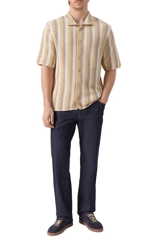 Хлопковая рубашка MVST 25E/X1P/0/A007/7594 Бежевый  25E/X1P/0/A007/7594 Фото 2