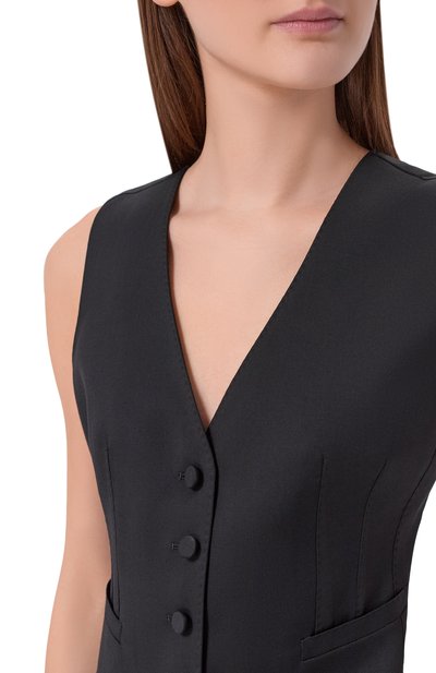 Шерстяной жилет MVST черного цвета по цене 97500 руб., арт. M26.2PW.J045/F150 TUXED0, фото 5 Шерстяной жилет MVST, арт. M26.2PW.J045/F150 TUXED0, фото 5