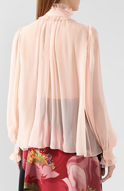 Шелковая блузка DOLCE & GABBANA, арт. F5J60T/FU1AT, фото 4