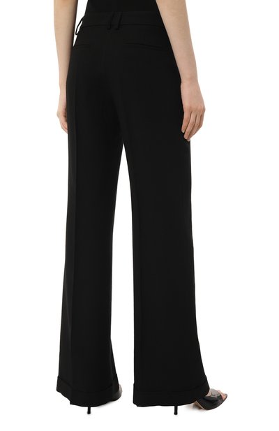 Брюки из шерсти и вискозы TRUSSARDI черного цвета по цене 36000 руб., арт. 56P00379-1T006137, фото 4 Брюки из шерсти и вискозы TRUSSARDI, арт. 56P00379-1T006137, фото 4