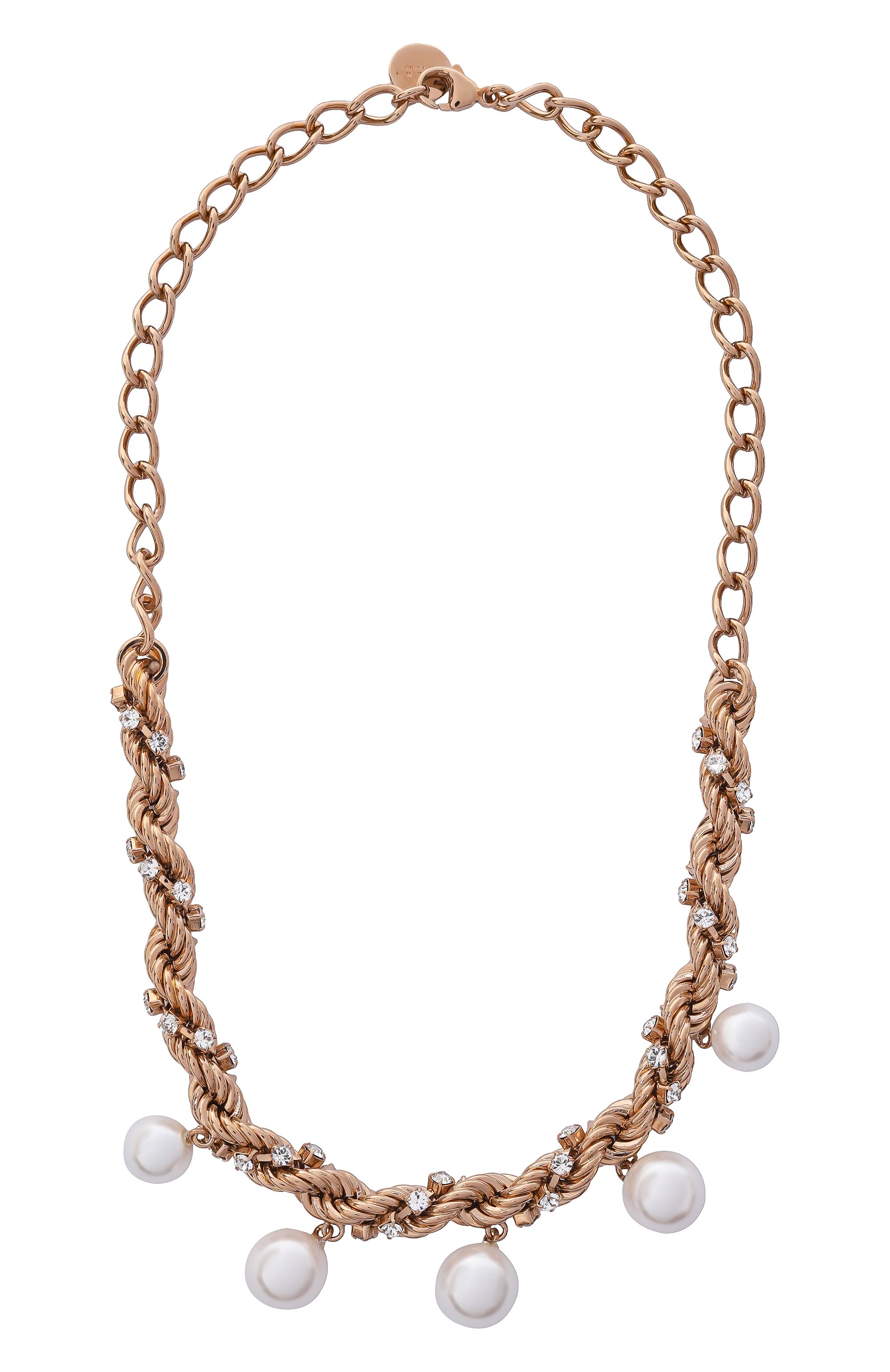 Колье MARNI золотого цвета по цене 86400 руб., арт. C0MV0564A0/P6525, фото 1 Колье MARNI, арт. C0MV0564A0/P6525, фото 1