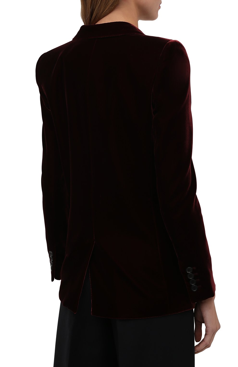 Бархатный жакет SAINT LAURENT, арт. 517740/Y525R, фото 4