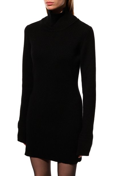 Шерстяное платье TRUSSARDI черного цвета по цене 24900 руб., арт. 56D00682-0F000780, фото 3 Шерстяное платье TRUSSARDI, арт. 56D00682-0F000780, фото 3