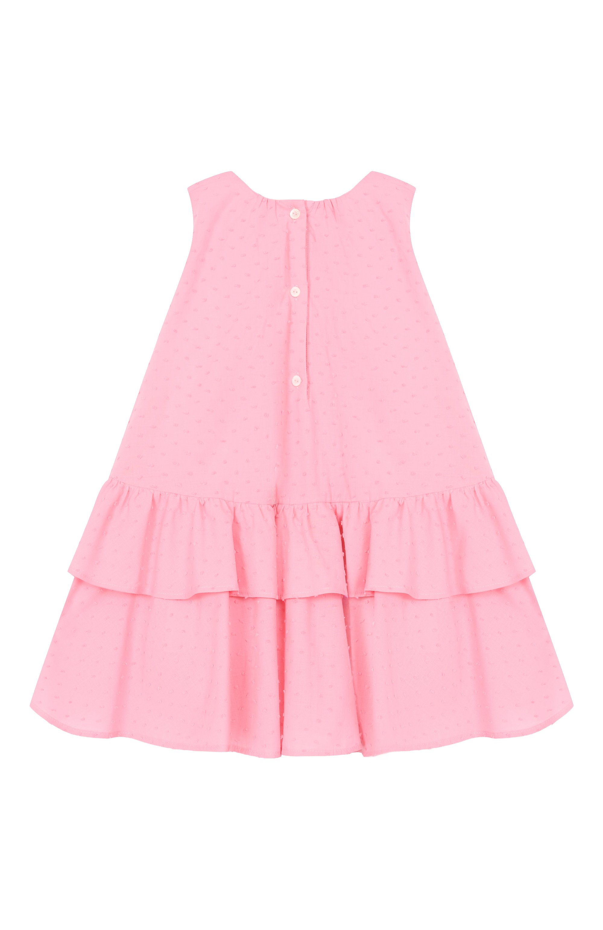 Хлопковое платье FENDI розового цвета по цене 59950 руб., арт. BFB593/AVW5, фото 2 Хлопковое платье FENDI, арт. BFB593/AVW5, фото 2