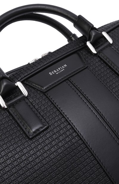 Портфель SERAPIAN MILANO черного цвета по цене 185000 руб., арт. SRSTSMLL739937A, фото 5 Портфель SERAPIAN MILANO, арт. SRSTSMLL739937A, фото 5