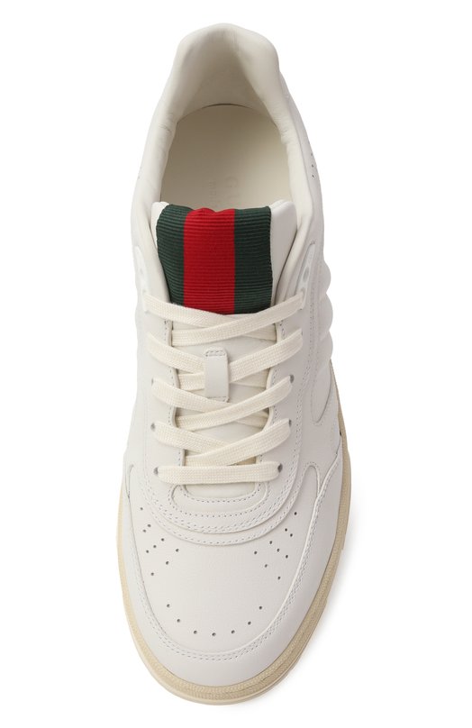 Кожаные кеды Re-Web Gucci 786186/AADJ9 Белый  786186/AADJ9 Фото 6