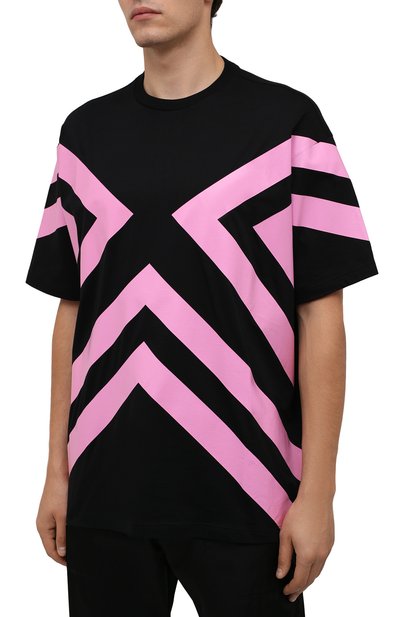 Хлопковая футболка PRADA, арт. UJN741-1ZWB-F0002-211, фото 3