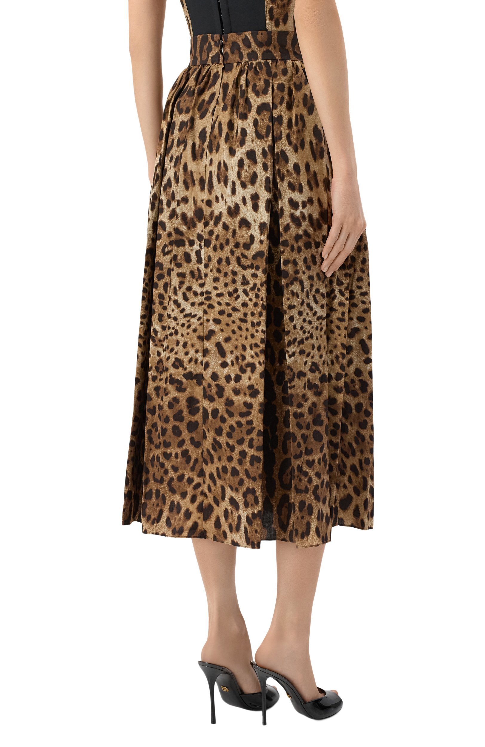 Хлопковая юбка DOLCE & GABBANA, арт. F4CULT/HS5E3, фото 4