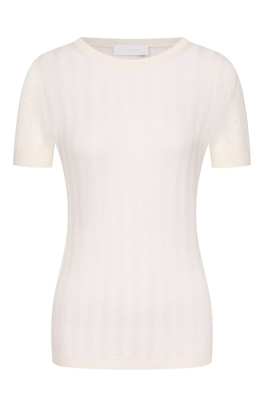 Пуловер из шелка и хлопка MVST M26.CSW.K431/G0NG Кремовый M26.CSW.K431/G0NG