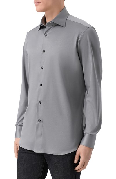 Хлопковая рубашка MVST, арт. SLIM/GABRIELLE/R0UND/1628-JERSEY (INTERL0CK), фото 3