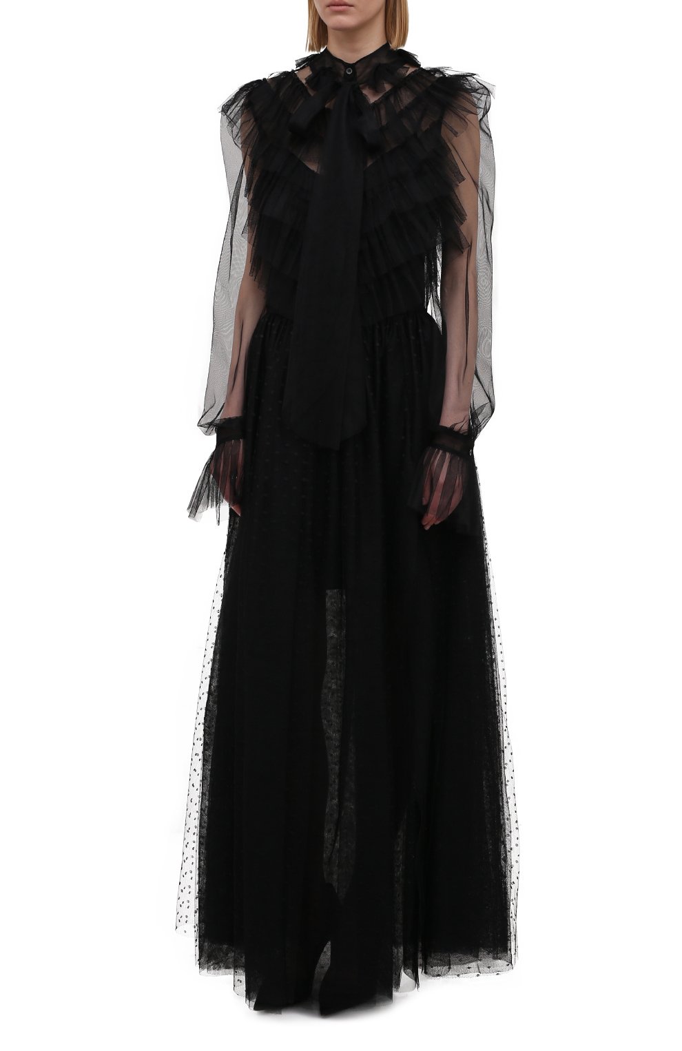 Платье REDVALENTINO черного цвета по цене 104500 руб., арт. WR3VABR0/5MM, фото 3 Платье REDVALENTINO, арт. WR3VABR0/5MM, фото 3