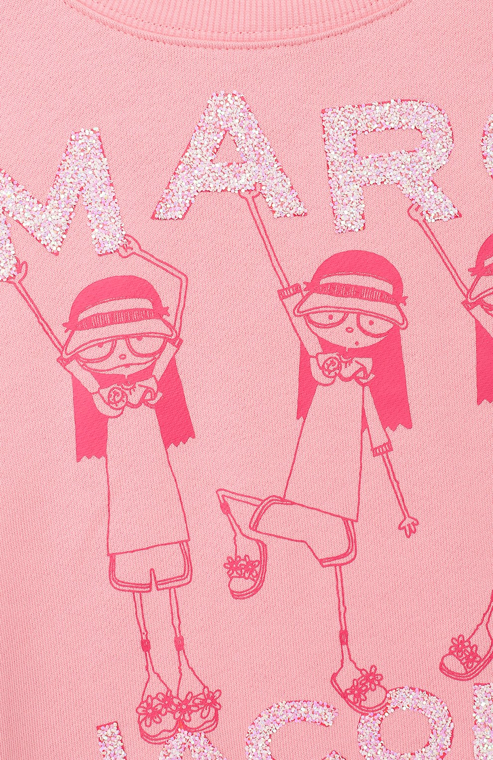 Хлопковый свитшот MARC JACOBS (THE) розового цвета по цене 13900 руб., арт. W15482, фото 3 Хлопковый свитшот MARC JACOBS (THE), арт. W15482, фото 3