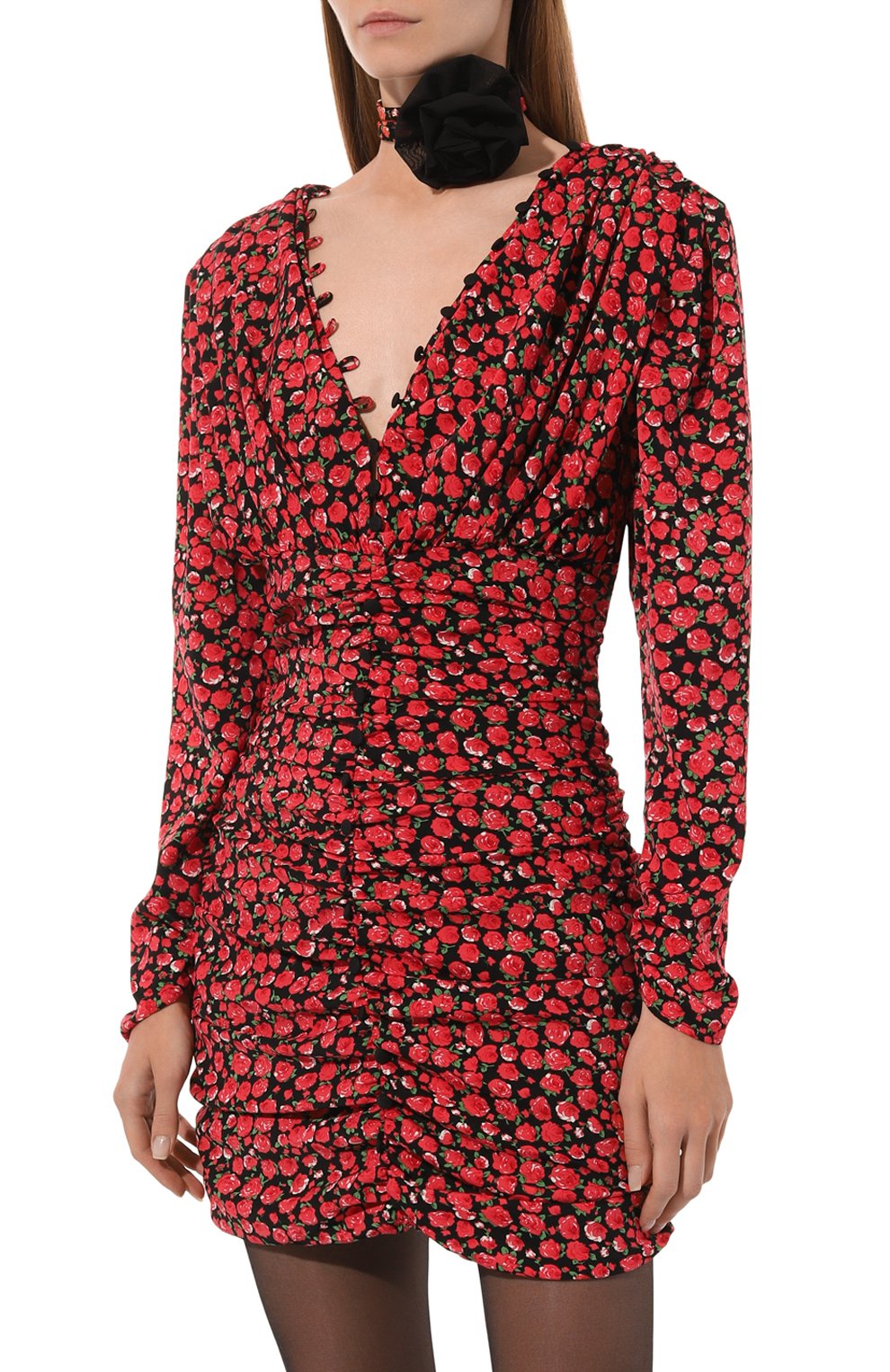 Платье из вискозы BOTROIS красного цвета по цене 34900 руб., арт. SKU984933006, фото 3 Платье из вискозы BOTROIS, арт. SKU984933006, фото 3