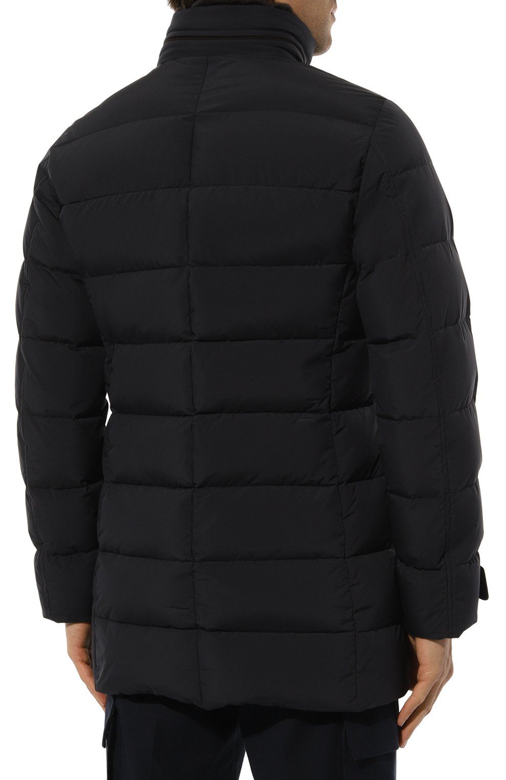 Пуховик zarbo-stp с отделкой из овчины MOORER синего цвета по цене 199500 руб., арт. ZARB0/STP, фото 4 Пуховик zarbo-stp с отделкой из овчины MOORER, арт. ZARB0/STP, фото 4