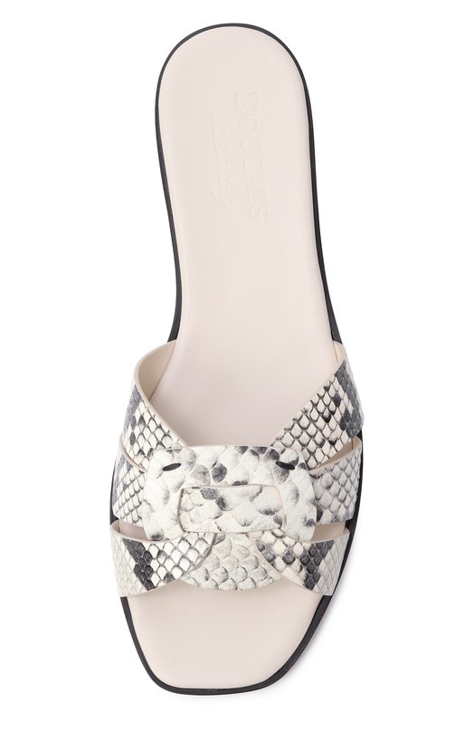 Кожаные шлепанцы Doucal's DD8696DEGNUF277N Бежевый  DD8696DEGNUF277N Фото 6