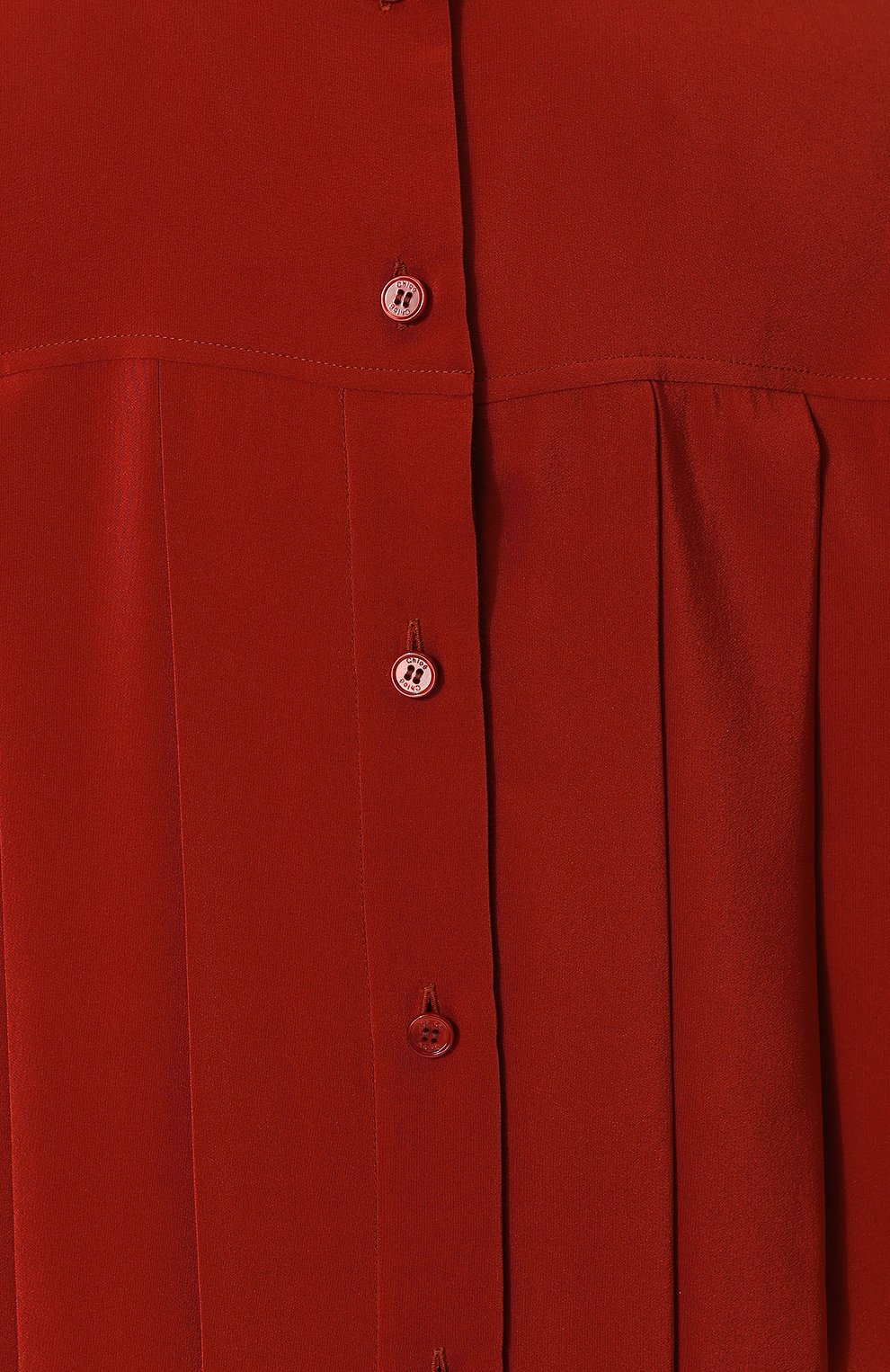 Шелковое платье с воротником-стойкой CHLOÉ, арт. CHC18WR062004, фото 5