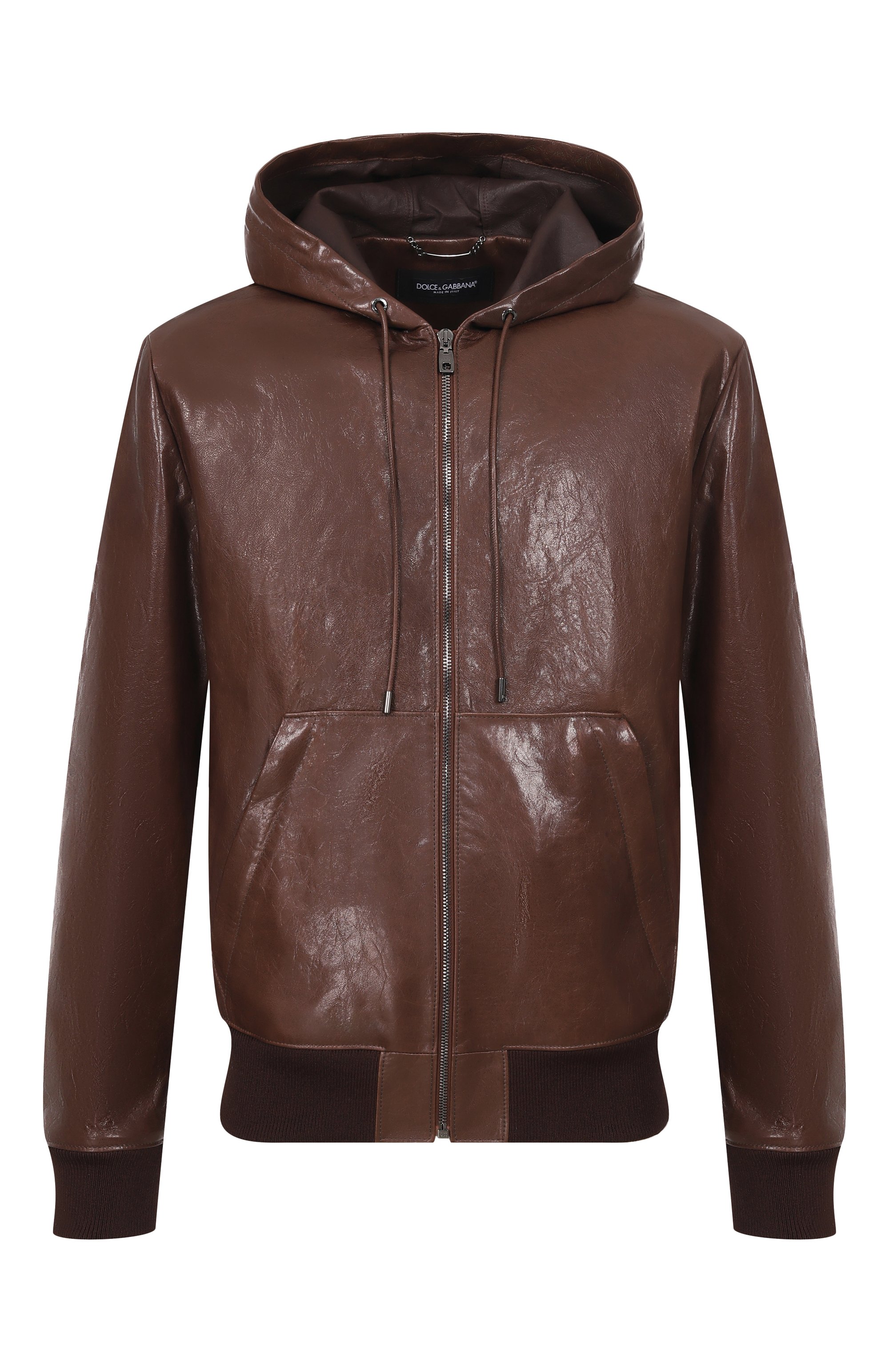 Кожаный бомбер DOLCE & GABBANA, арт. G9BIIL/HULY2, фото 1