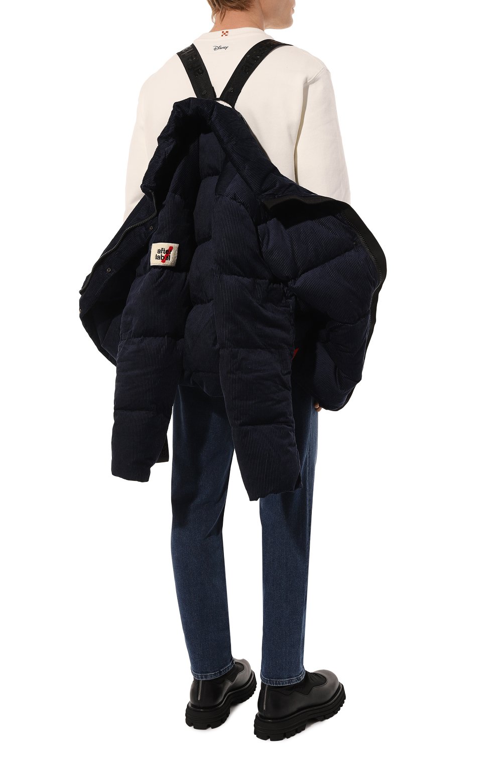 Вельветовый пуховик AFTER LABEL темно-синего цвета по цене 77550 руб., арт. T0LED0/TP313, фото 7 Вельветовый пуховик AFTER LABEL, арт. T0LED0/TP313, фото 7