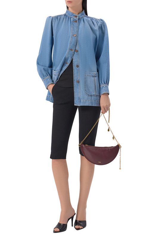 Сумка Icons small Chloé CH25WP124P80 Бордовый  CH25WP124P80 Фото 3