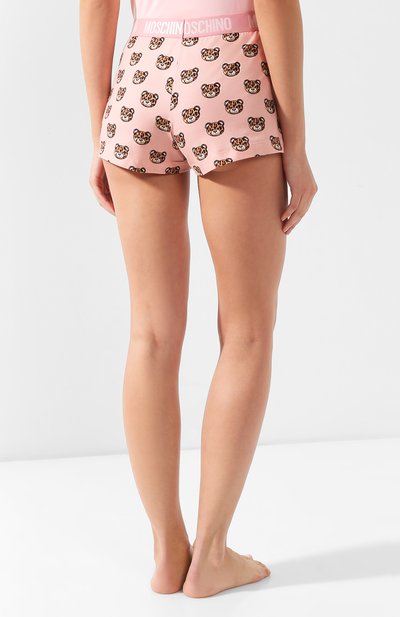 Хлопковые шорты MOSCHINO розового цвета по цене 7415 руб., арт. A4216/9015, фото 4 Хлопковые шорты MOSCHINO, арт. A4216/9015, фото 4