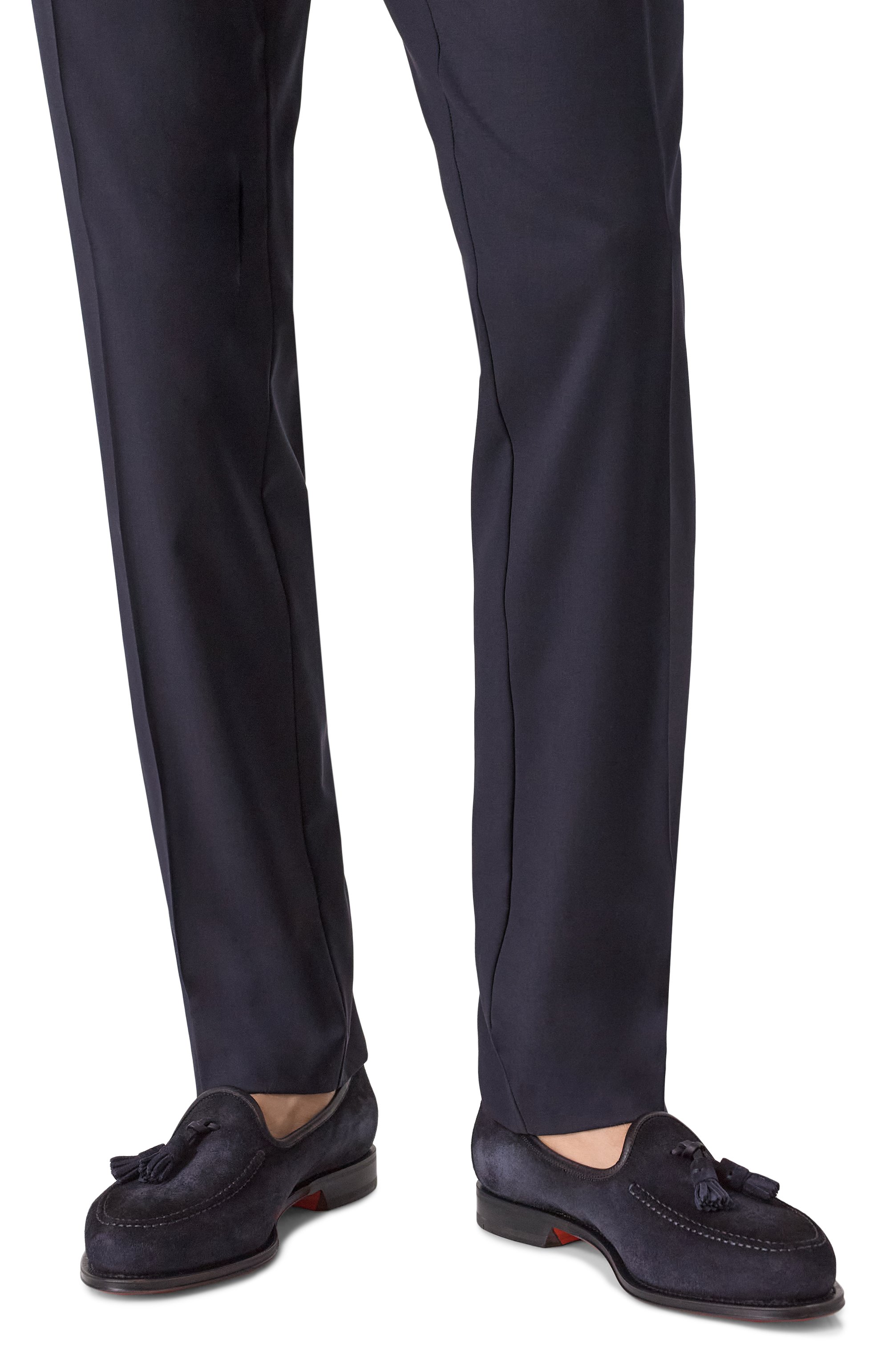 Замшевые лоферы andrea SANTONI темно-синего цвета по цене 113500 руб., арт. MCAG18970MC1H0VS, фото 3 Замшевые лоферы andrea SANTONI, арт. MCAG18970MC1H0VS, фото 3