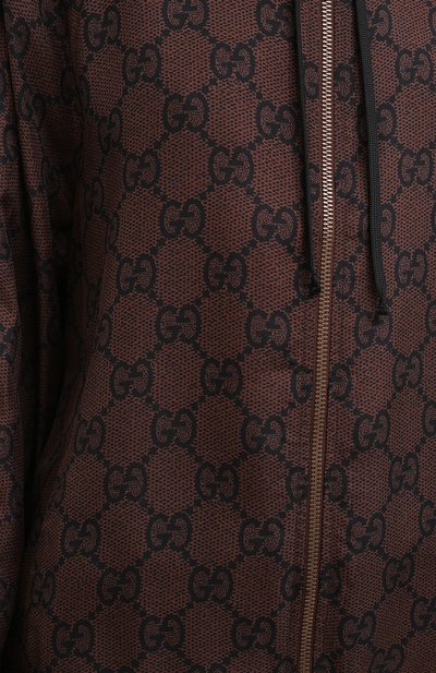 Шелковый бомбер GUCCI коричневого цвета по цене 216000 руб., арт. 631880/XJCL5, фото 5 Шелковый бомбер GUCCI, арт. 631880/XJCL5, фото 5
