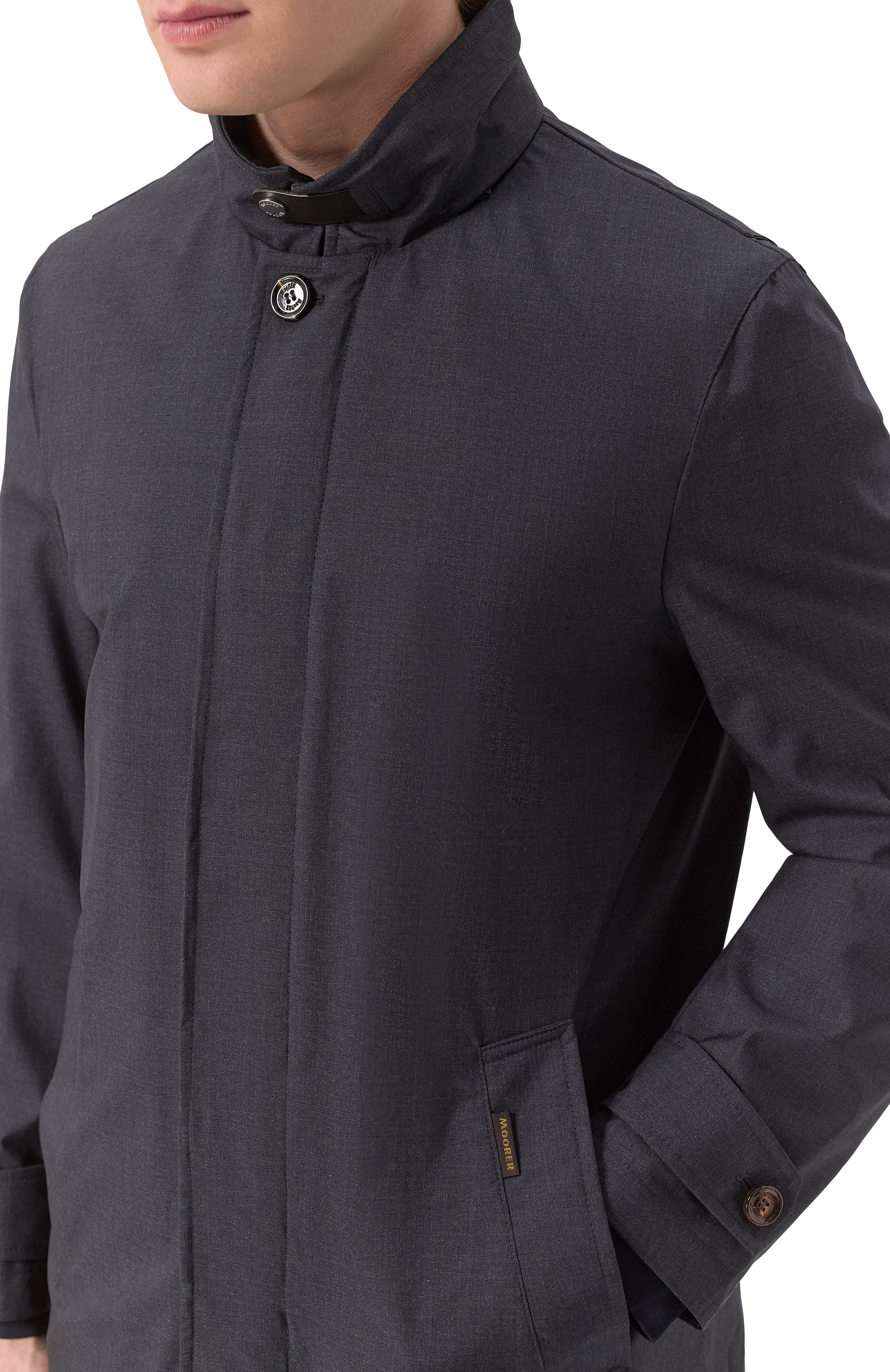 Плащ из шерсти и шелка duca-l5 MOORER, арт. DUCA-L5, фото 5