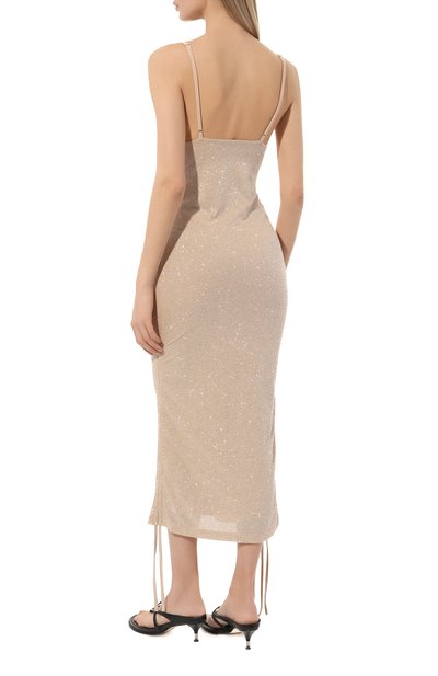 Платье SASHA KIM бежевого цвета по цене 27930 руб., арт. УТ-00001130, фото 4 Платье SASHA KIM, арт. УТ-00001130, фото 4