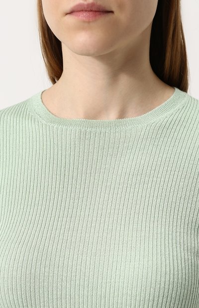 Приталенный пуловер фактурной вязки с круглы м вырезом PRADA, арт. P24D0L-1QIN-F0194, фото 5