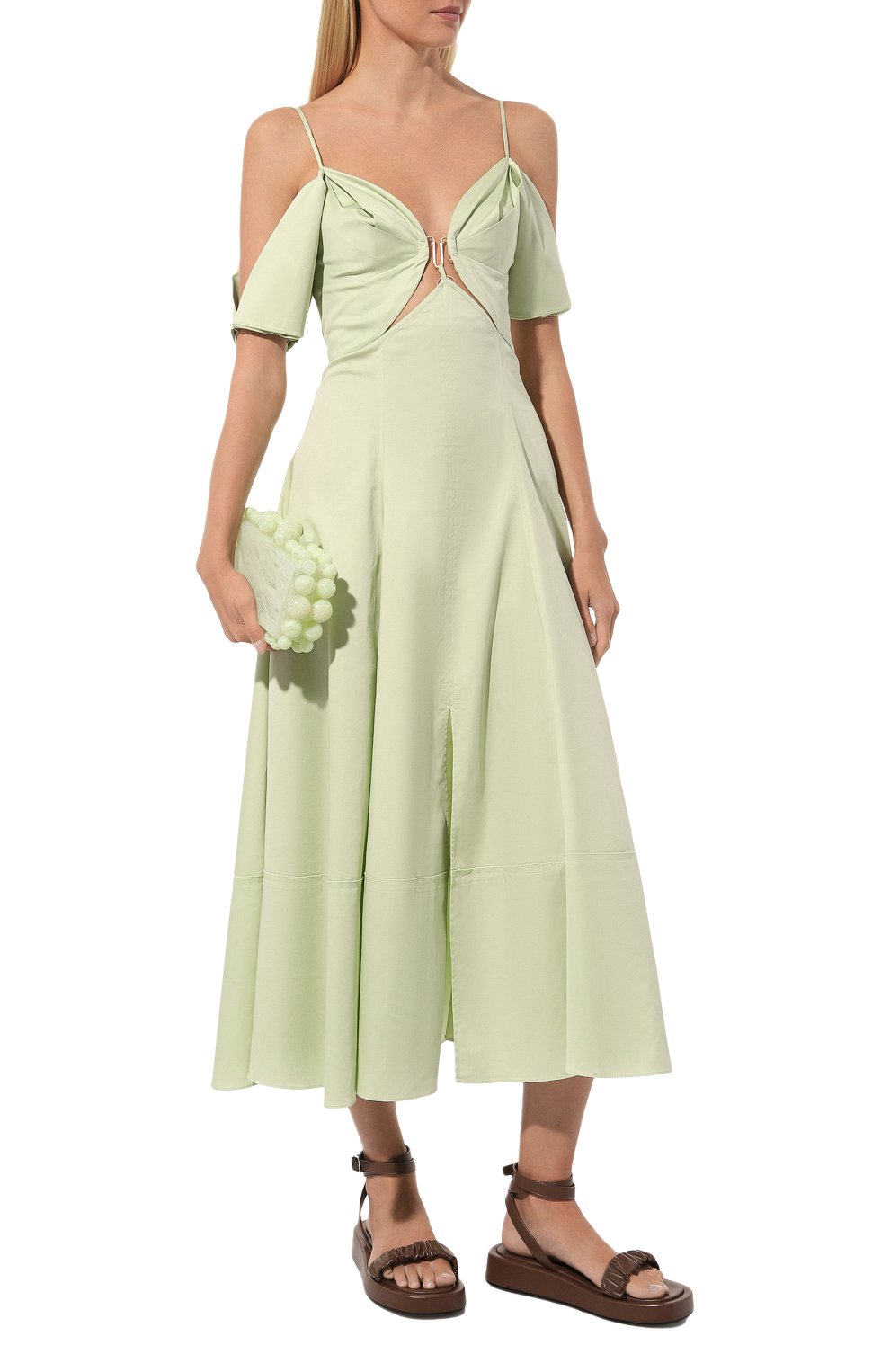 Клатч eos CULT GAIA зеленого цвета по цене 36850 руб., арт. CL1140P7, фото 7 Клатч eos CULT GAIA, арт. CL1140P7, фото 7