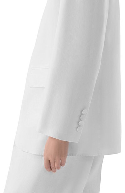 Льняной жакет AGNONA белого цвета по цене 363500 руб., арт. TX1102E/U3049E, фото 5 Льняной жакет AGNONA, арт. TX1102E/U3049E, фото 5